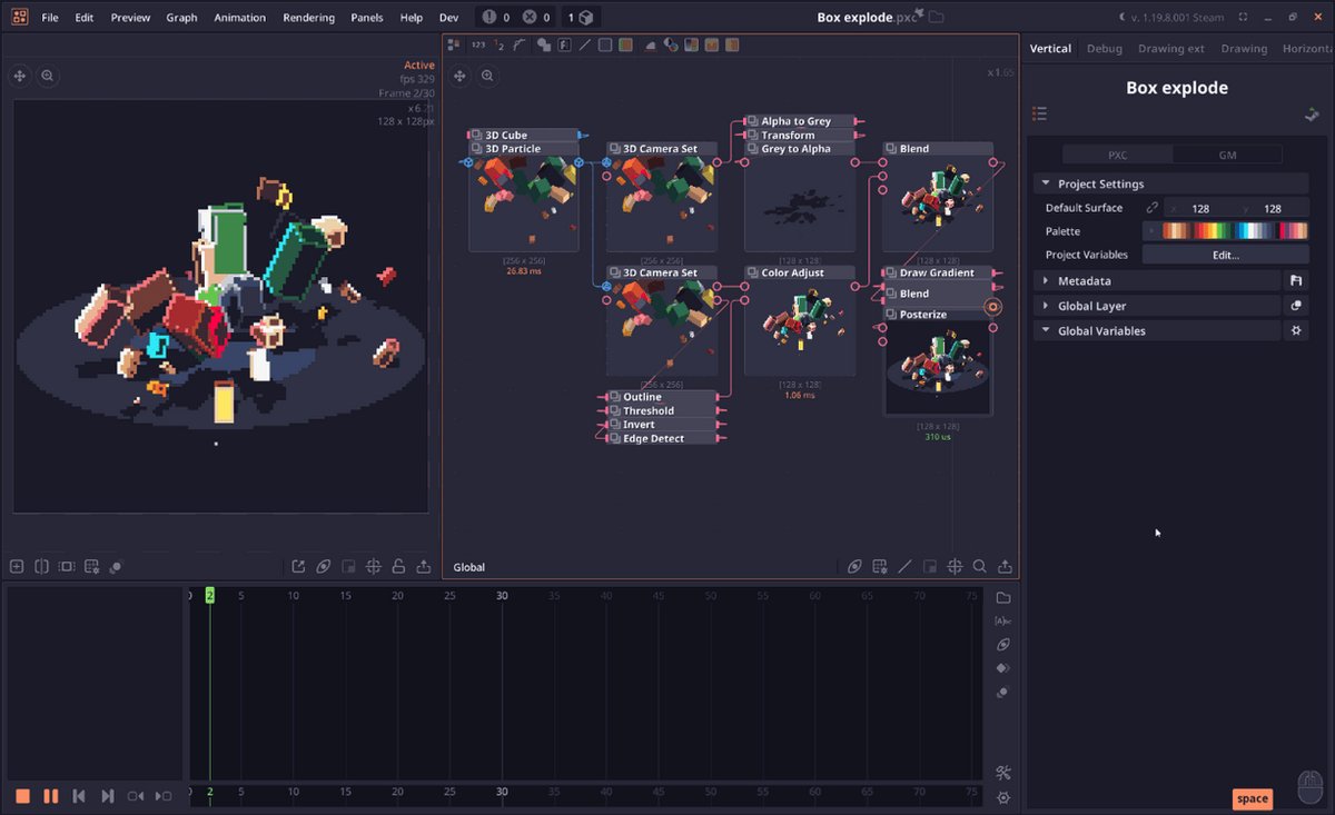 Revolutionizing Pixel Art: A Node-Based VFX Editor Emerges