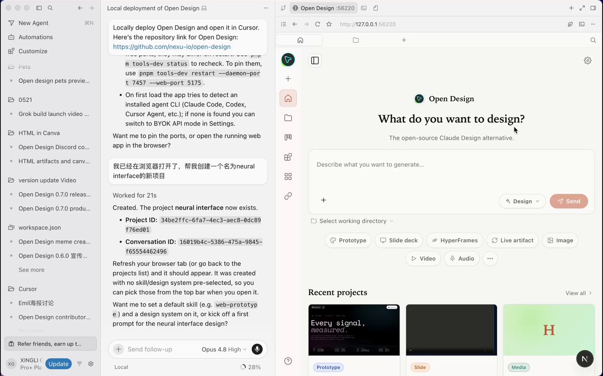 Open Design open-sources Cursor Design AI studio