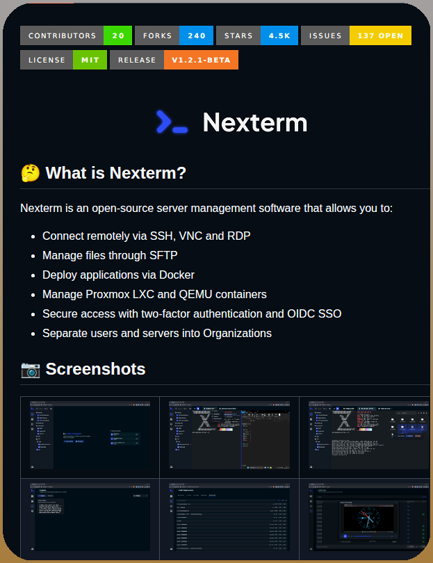 Nexterm opens source tool for unified SSH, VNC, and RDP access