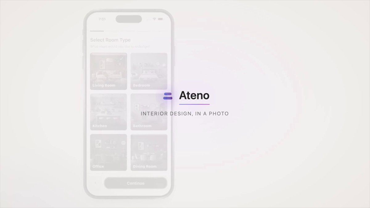 Ateno releases AI room designer with free trial and paid Pro tier