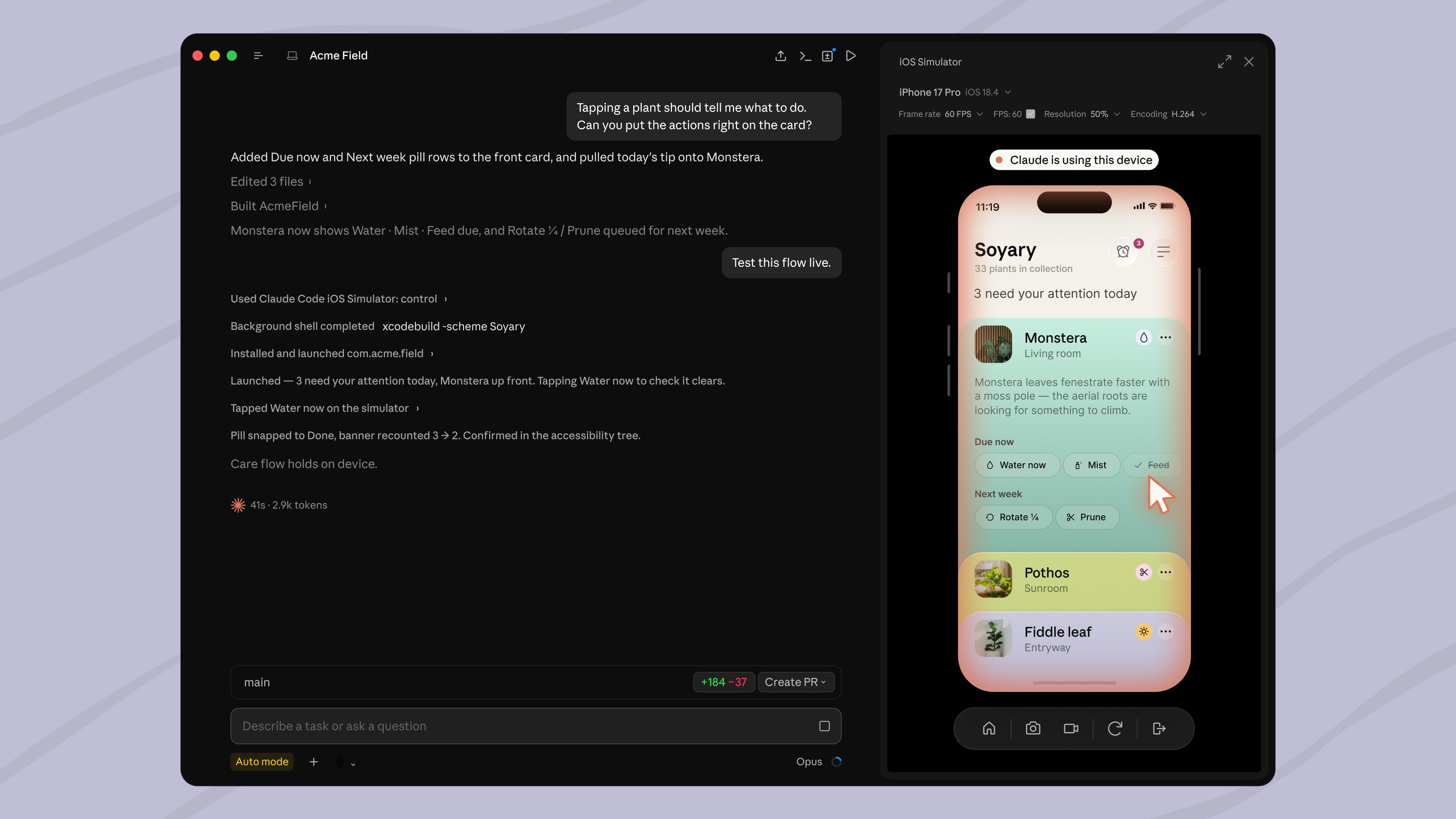 Claude Code desktop adds iOS simulator panel in public beta