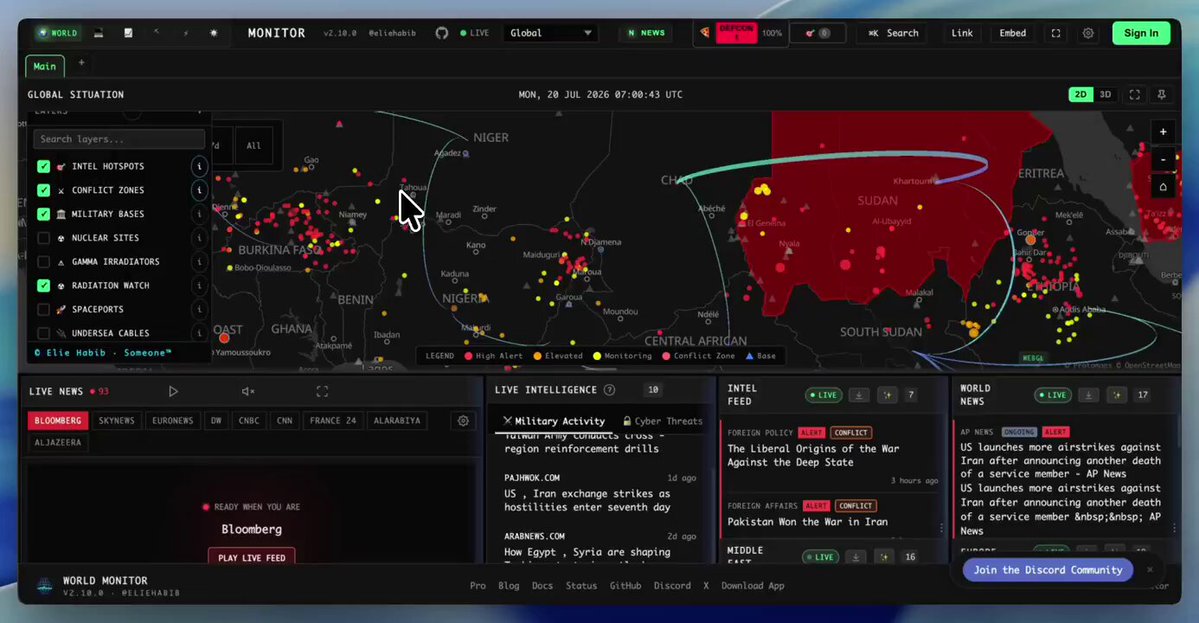 World Monitor open‑sources a billion‑dollar war‑room for free