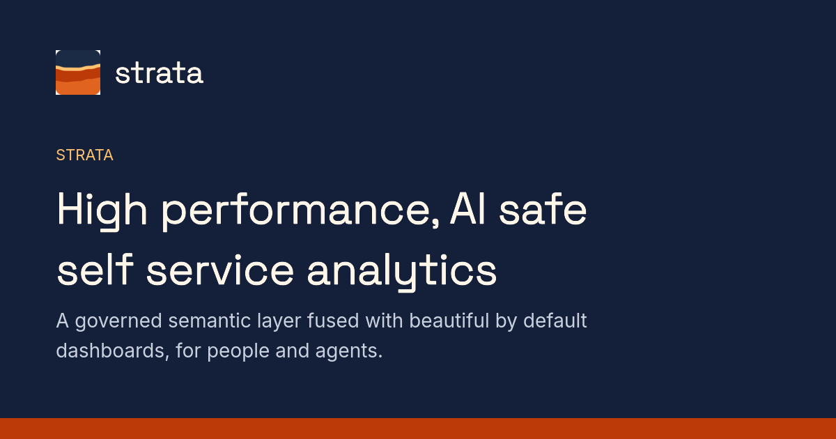 Strata launches AI‑safe self‑service analytics platform