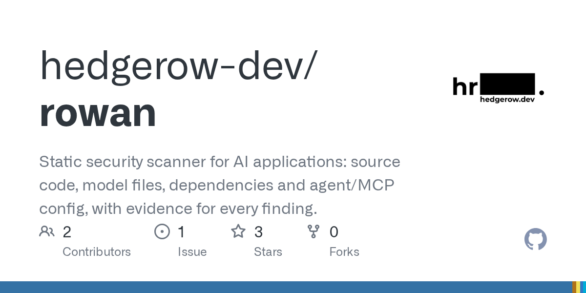 Rowan adds open‑source static scanning for AI/ML code