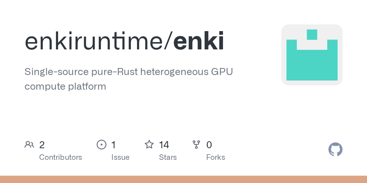 Enki 0.1 Alpha lets you write GPU kernels in pure Rust