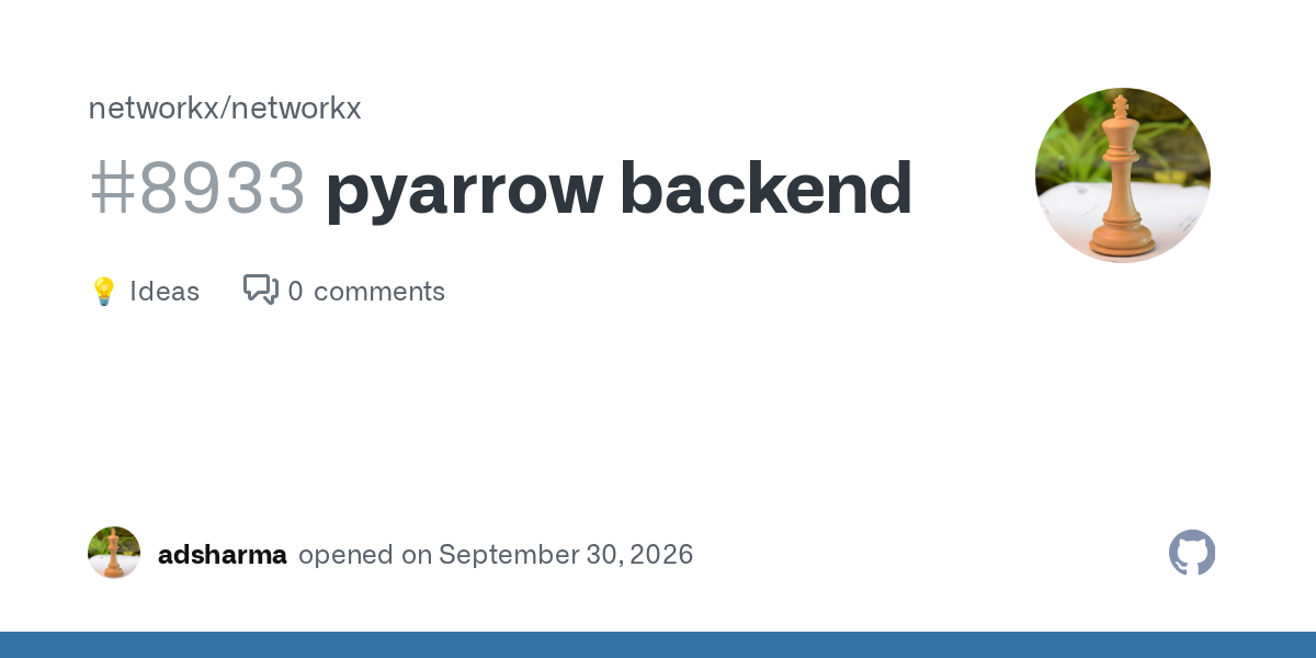 NetworkX adds pyarrow backend with 6.5× memory savings