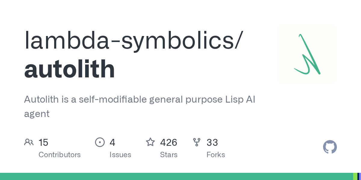 Autolith launches self-modifying Lisp AI agent for the terminal