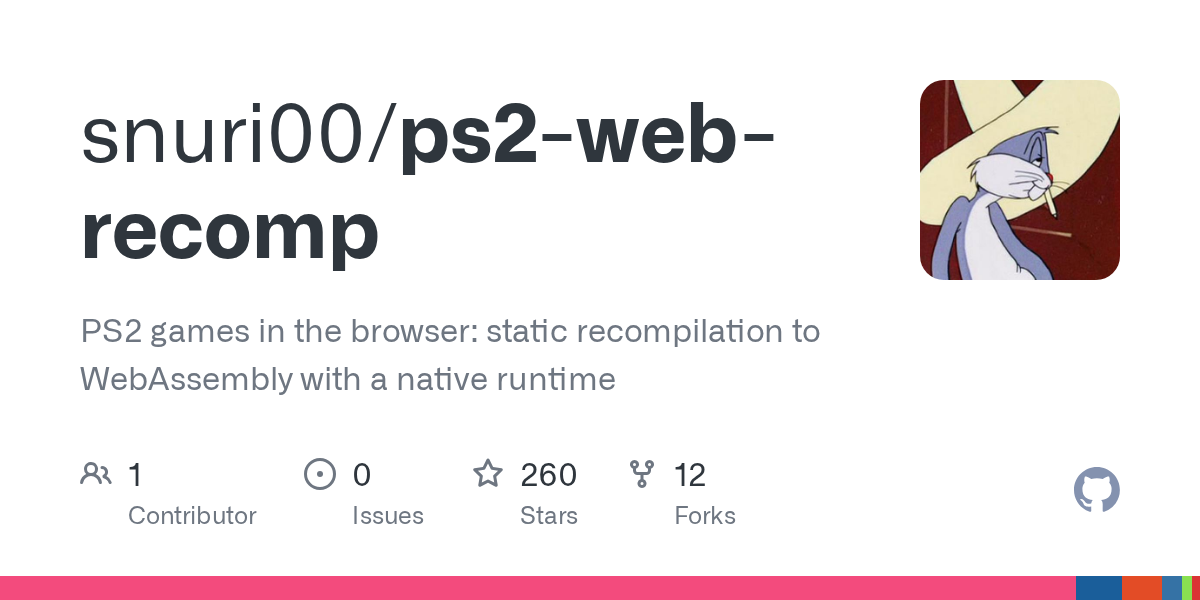Static recompilation runs PS2 games in the browser via WebAssembly