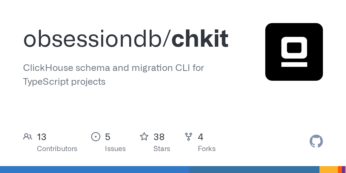 chkit adds TypeScript‑driven ClickHouse schema and migration CLI