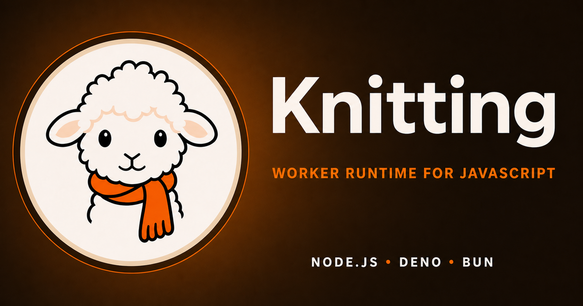 Knitting adds shared‑memory threads to Node, Bun, and Deno