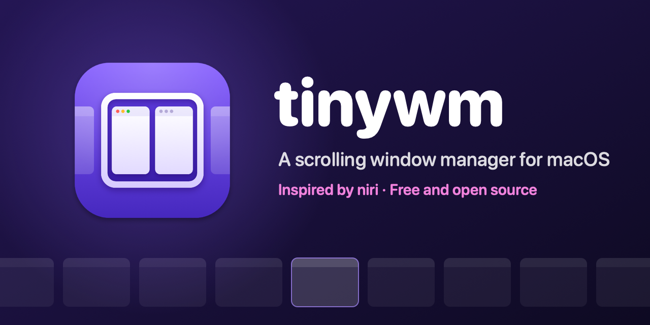 tinywm brings scrolling window manager to macOS Sonoma