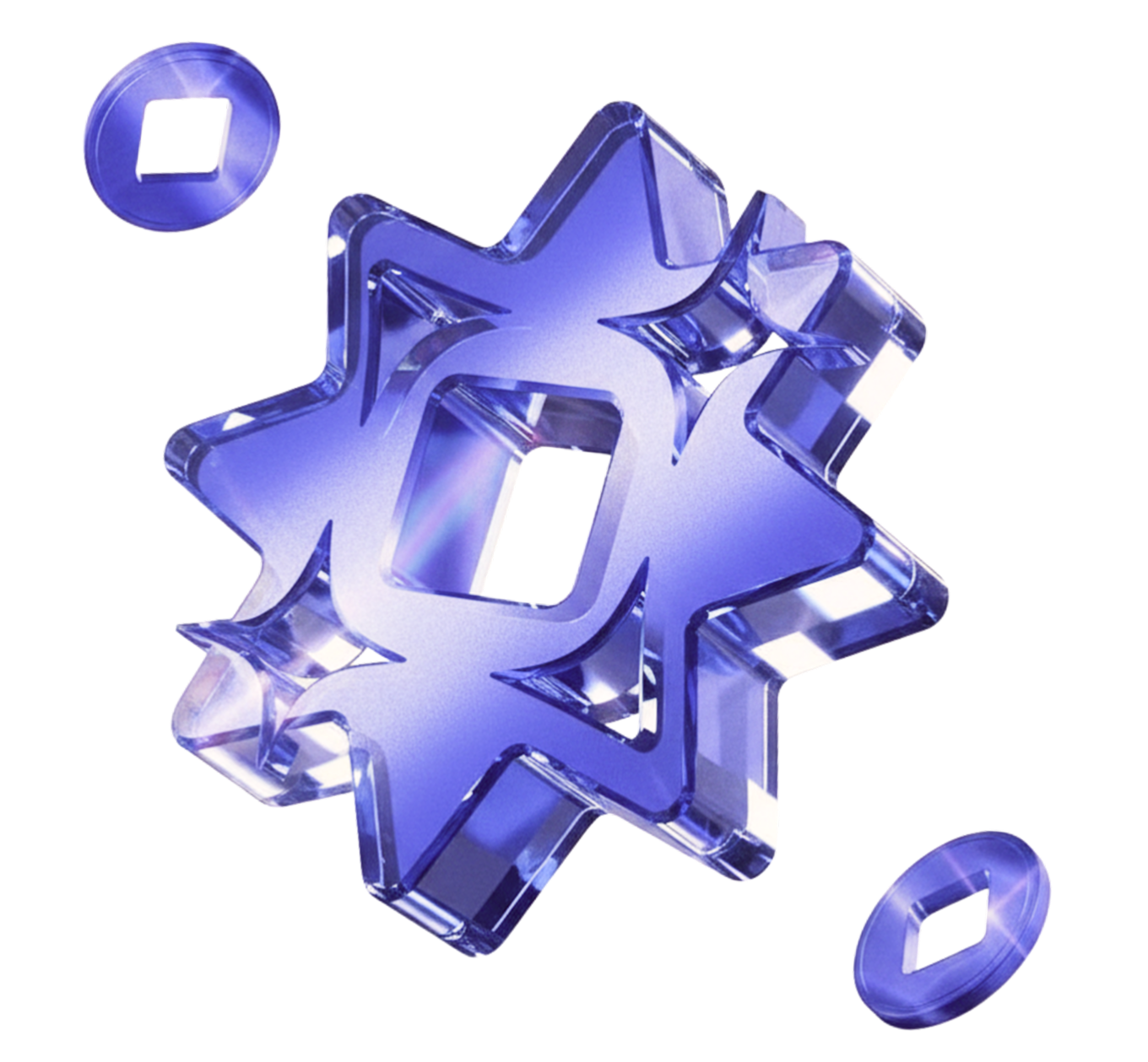 Indigo crystal star — freebies for founders